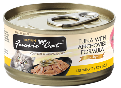 Fussie Cat Premium- Tuna With Anchovies Formula In Aspic  (2.82oz)