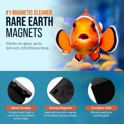 Flipper MAX FLOAT 2 in 1 Magnetic Aquarium Algae Cleaner