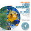 Flipper Edge Limited Edition Clownfish 2 in 1 Floating Magnetic Aquarium Algae Cleaner (STANDARD)