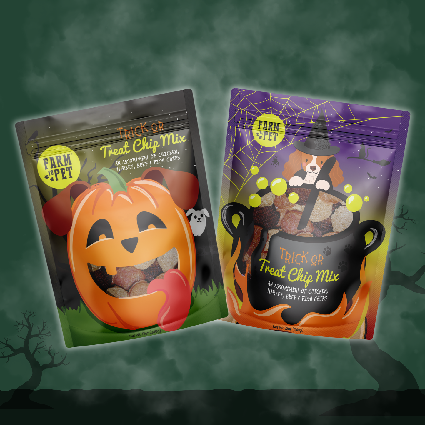 Trick or Treat Chip Mix Halloween Dog Treats
