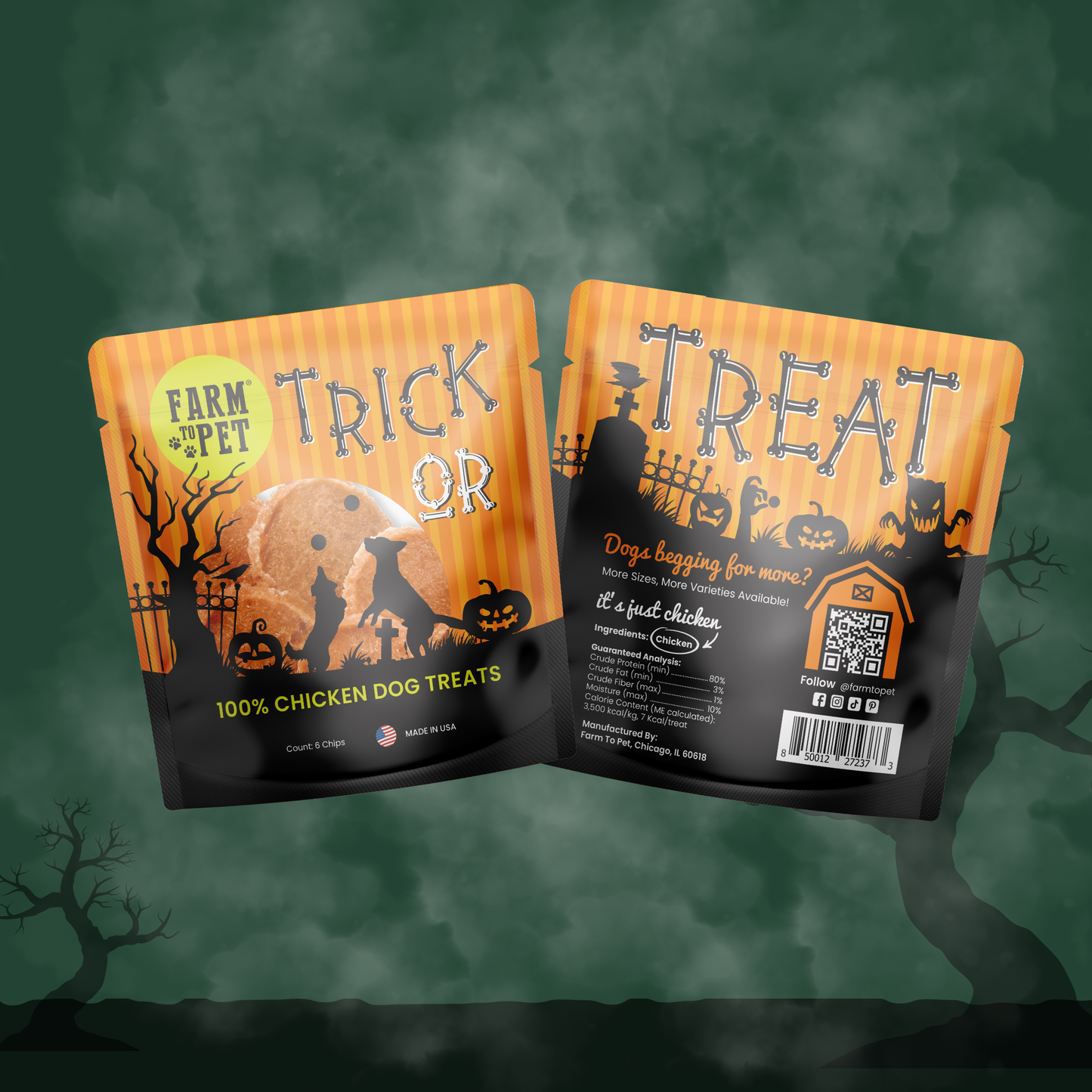 Halloween Dog Treat Snack Pack Bundle