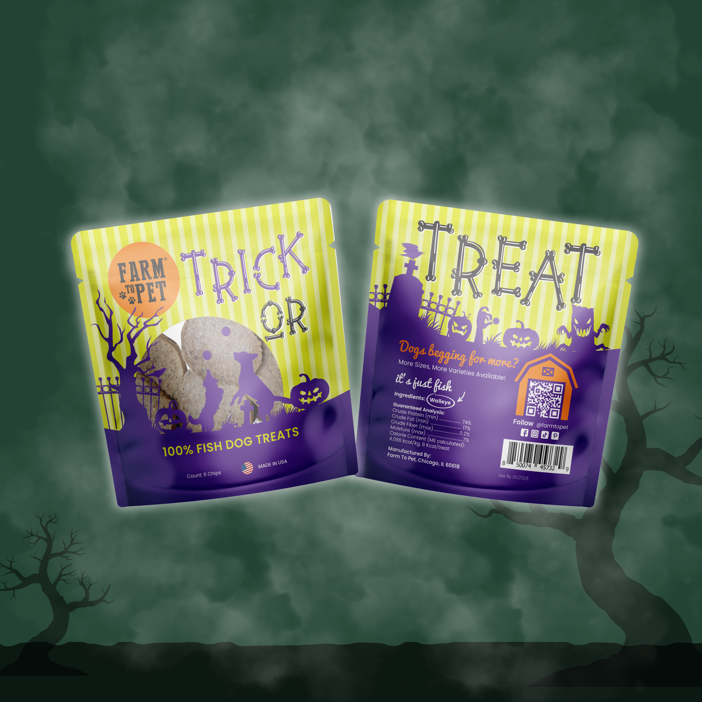 Halloween Dog Treat Snack Pack Bundle