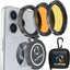 Flipper Flip-Kick Phone Filter Aquarium Reef Lens with Orange and Yellow Lenses
