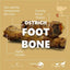 Ostrich Foot Bone (7" x 3.5"): The Flavorful & Long-Lasting Chew for Small to Medium Dogs