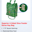 Superior 4-Sided Slow Feeder Horse Hay Bag – 1.75" Square Openings – Restricted Slow Feed – 1-Year Warranty | Patented Design
