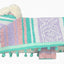 Size 00-3WN Pink/Tiffany/Lavender Dog Poncho/Sarape with Fur