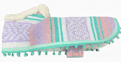 Size 00-3WN Pink/Tiffany/Lavender Dog Poncho/Sarape with Fur
