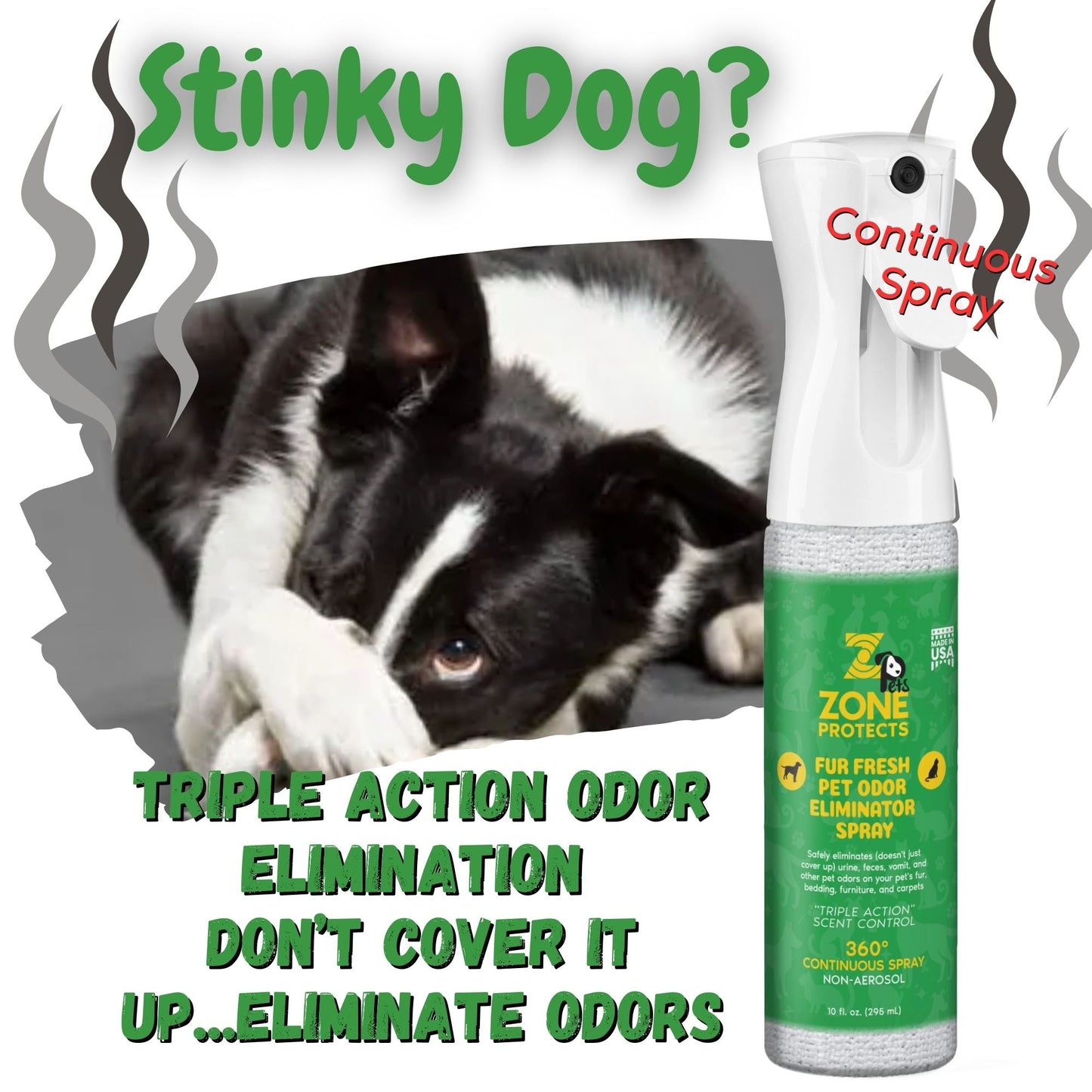 Fur-Fresh Pet Odor Eliminator Spray Continuous Spray