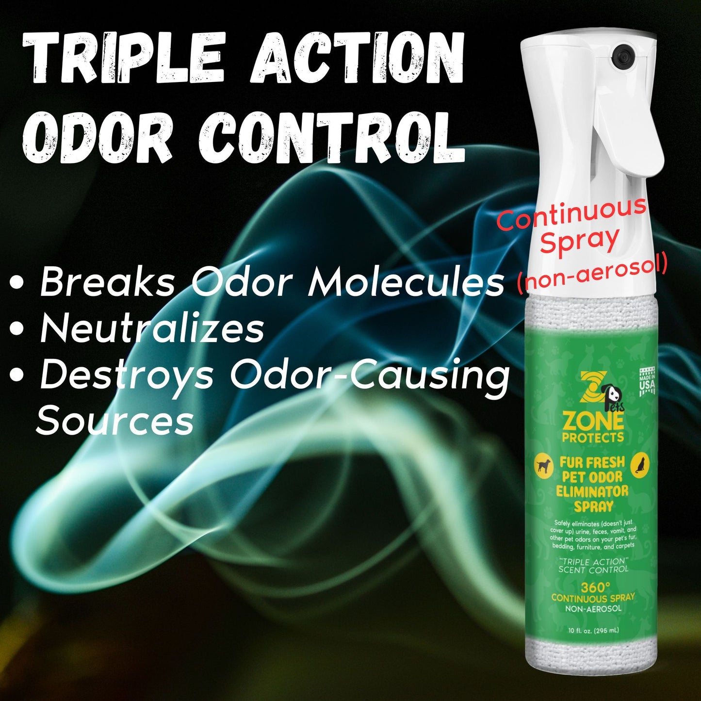Fur-Fresh Pet Odor Eliminator Spray Continuous Spray