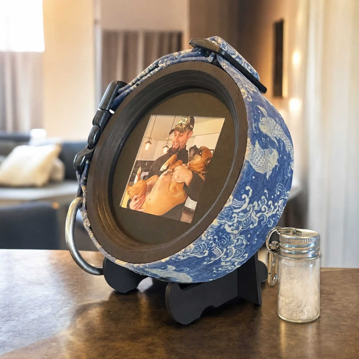 Pet Memorial Frame & Fur Keepsake Capsule Bundle