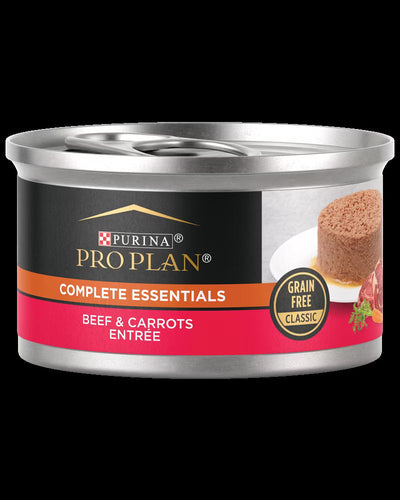 Pro Plan Complete Essentials Beef & Carrots Entrée Grain Free Wet Cat Food (3oz)