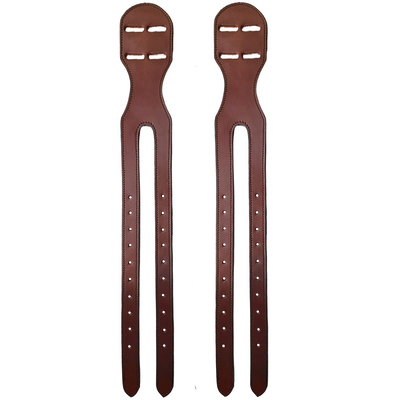 Tahoe Heavy Duty Reinforced Long Leather Western Saddle to English Saddle Girth Convertor Set of 2 with One Year Warranty