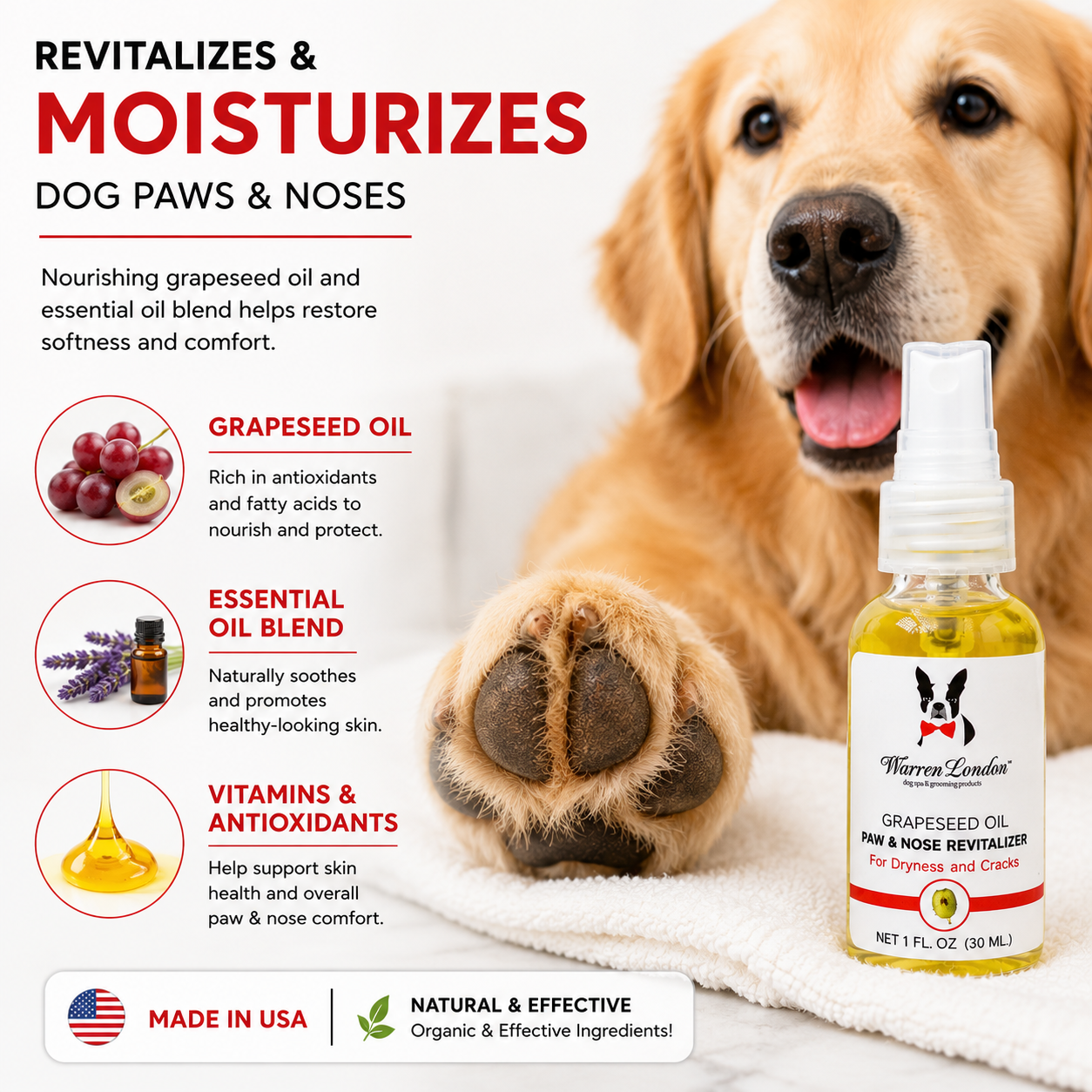 Grapeseed Oil Paw and Nose Revitalizer - Professional Size