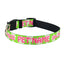 Personalized Green Daisy Dog Collar