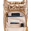 HydroBag® HANDLE®- Gold Shiny with Vegan Leather Trimmed Solid Strap