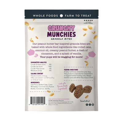 Crunchy Munchies Granola Bites-Peanutty Squares