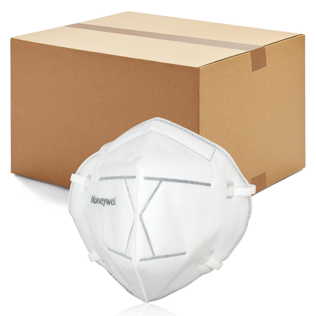 Honeywell DF300 Flatfold Disposable Particulate Respirator N95 Face Mask, Regular Size