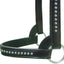 Derby Originals New and Improved Premium Show Spotted Flat Leather Cattle Show Halter, Small/Medium/Large, Adjustable Fit with 48" Lead and 14" Chain, Durable Hardware, 1-Year Warranty
