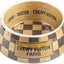 Haute Diggity Dog Chewy Vuiton Dog Bowl Set | BPA-Free, Non-Skid (2-Pack)