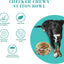 Haute Diggity Dog Chewy Vuiton Dog Bowl Set | BPA-Free, Non-Skid (2-Pack)
