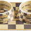 Haute Diggity Dog Chewy Vuiton Dog Bowl Set | BPA-Free, Non-Skid (2-Pack)