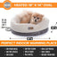 Heated Cat Bed with Removable Warmer, Soft Snuggle Cup, Washable, 14x18