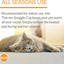 Heated Cat Bed with Removable Warmer, Soft Snuggle Cup, Washable, 14x18