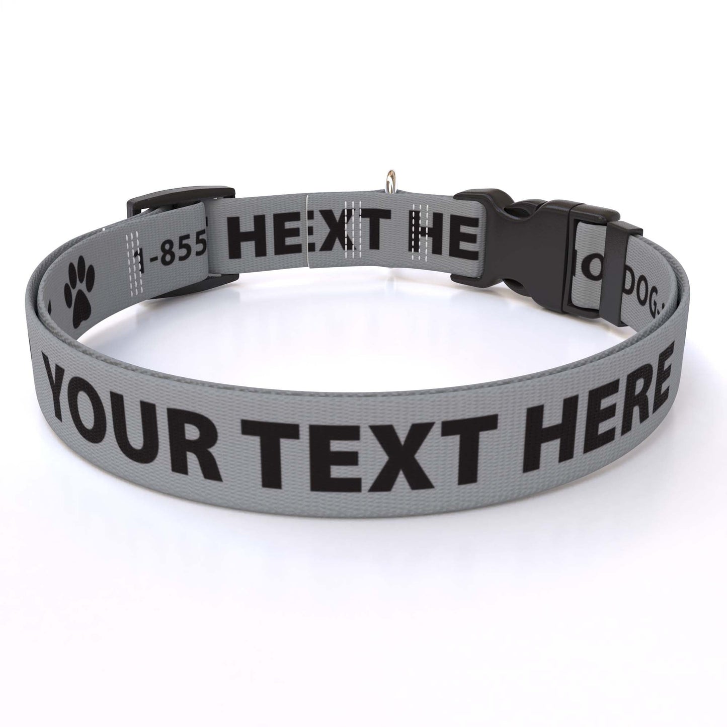 Personalized Dog Collar with Name - Solid Colors