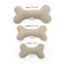 Boba & Vespa Plush Hemp Dog Toy Bone for Gentle Chewers