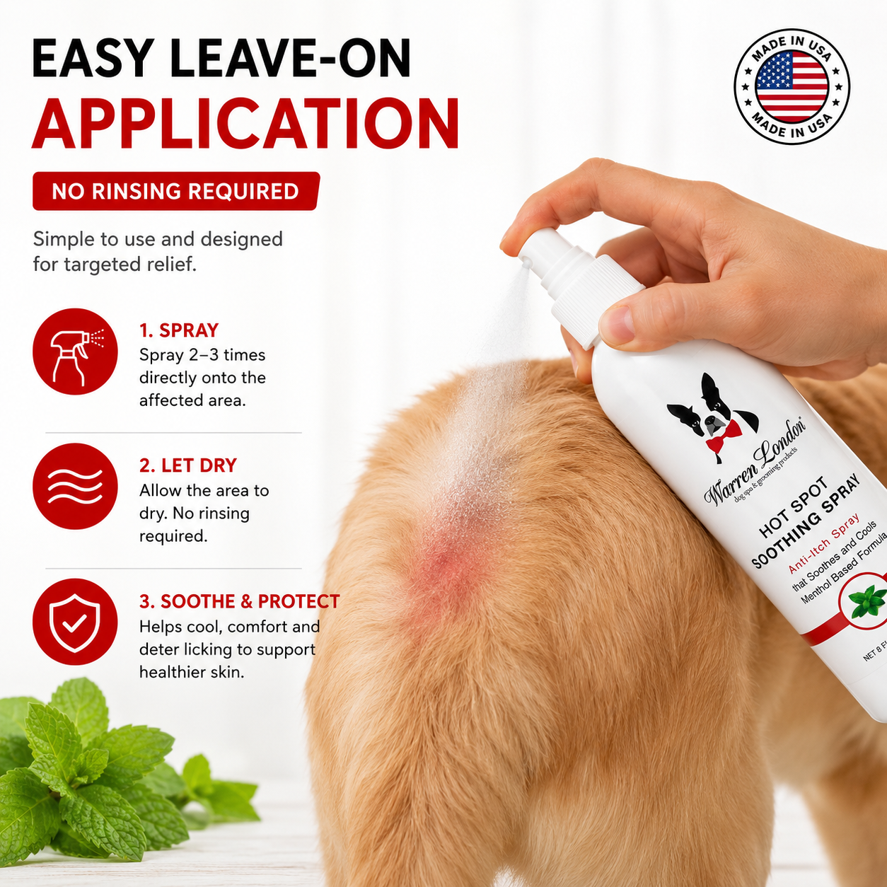 Hot Spot Soothing Spray - Anti Itch Spray That Soothes And Cools