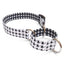 Houndstooth Black and White Dog Collar