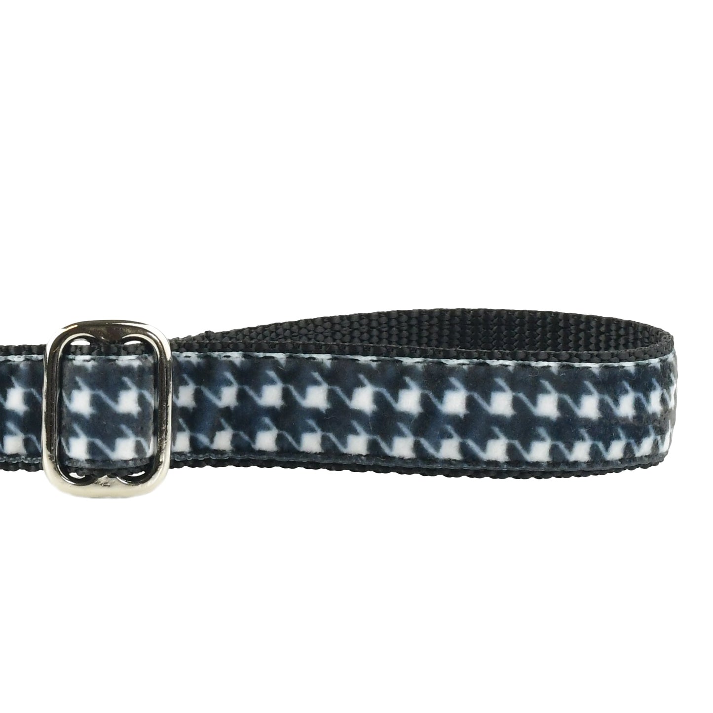 Houndstooth Black and White Velvet Essential Dog Leash