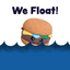 Big Buns Foodies Hamburger Ruff-Tex® Latex Ball Dog Toy