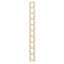 Jeffers Keyhole Plastic Jump Track for Horses, Pinless Jump System Rail