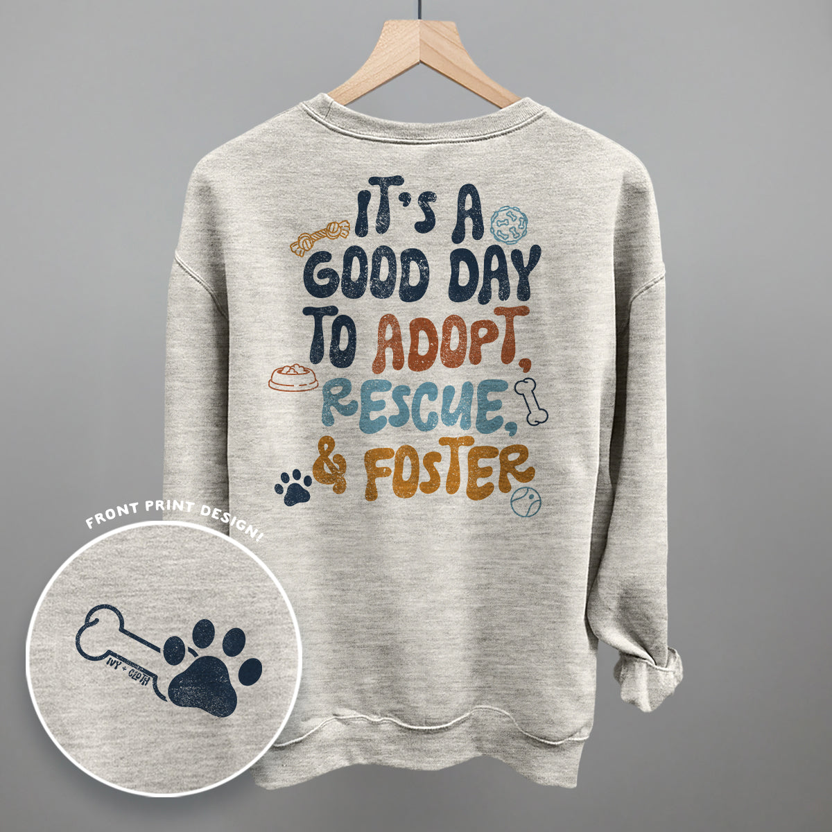 Adopt, Rescue, & Foster (Back Print)