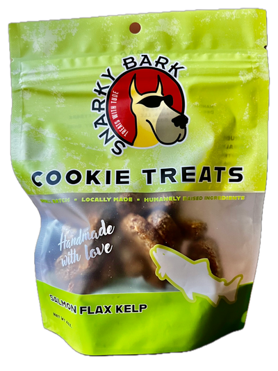 Snarky Bark Salmon Flax Kelp Cookie Treats