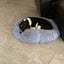 Mr. Peanut's 28" OrthoPlush® Pet Bed - Snowflake White Two Tone