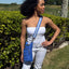 Royal Blue HydroBag® with Blue & White Striped Strap