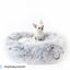 Mr. Peanut's 28" OrthoPlush® Pet Bed - Snowflake White Two Tone