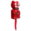 Retro Red Kitchen Edition Kit-Cat Klock