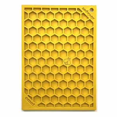 Honeycomb eMat - Enrichment Lick Mat for Dogs and Cats | eMat Enrichment Toy for Anxiety Relief | SodaPup