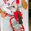 Clear HydroBag® Stadium with Red Trim and Matching RFID Pouch