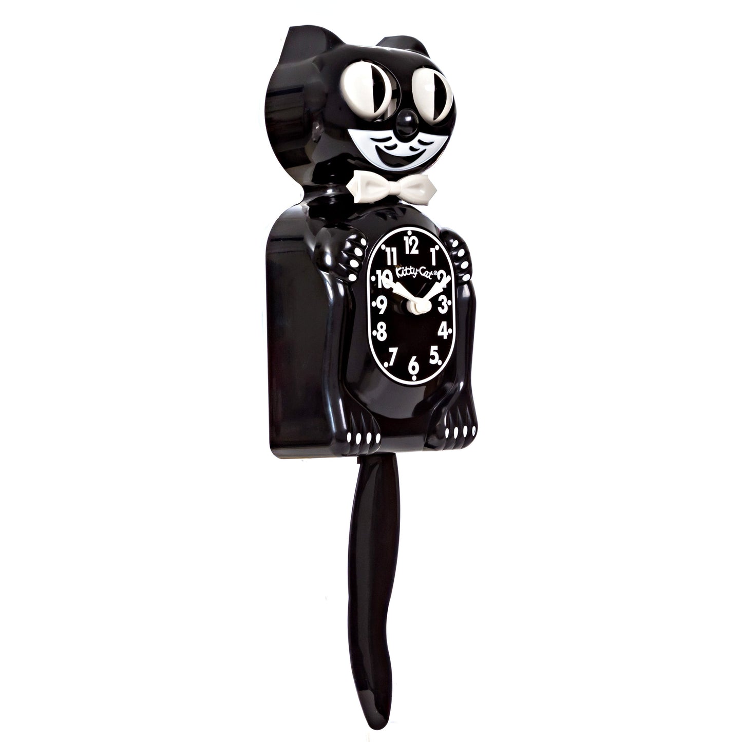 Classic Black Kitty-Cat Klock (12.75" high)