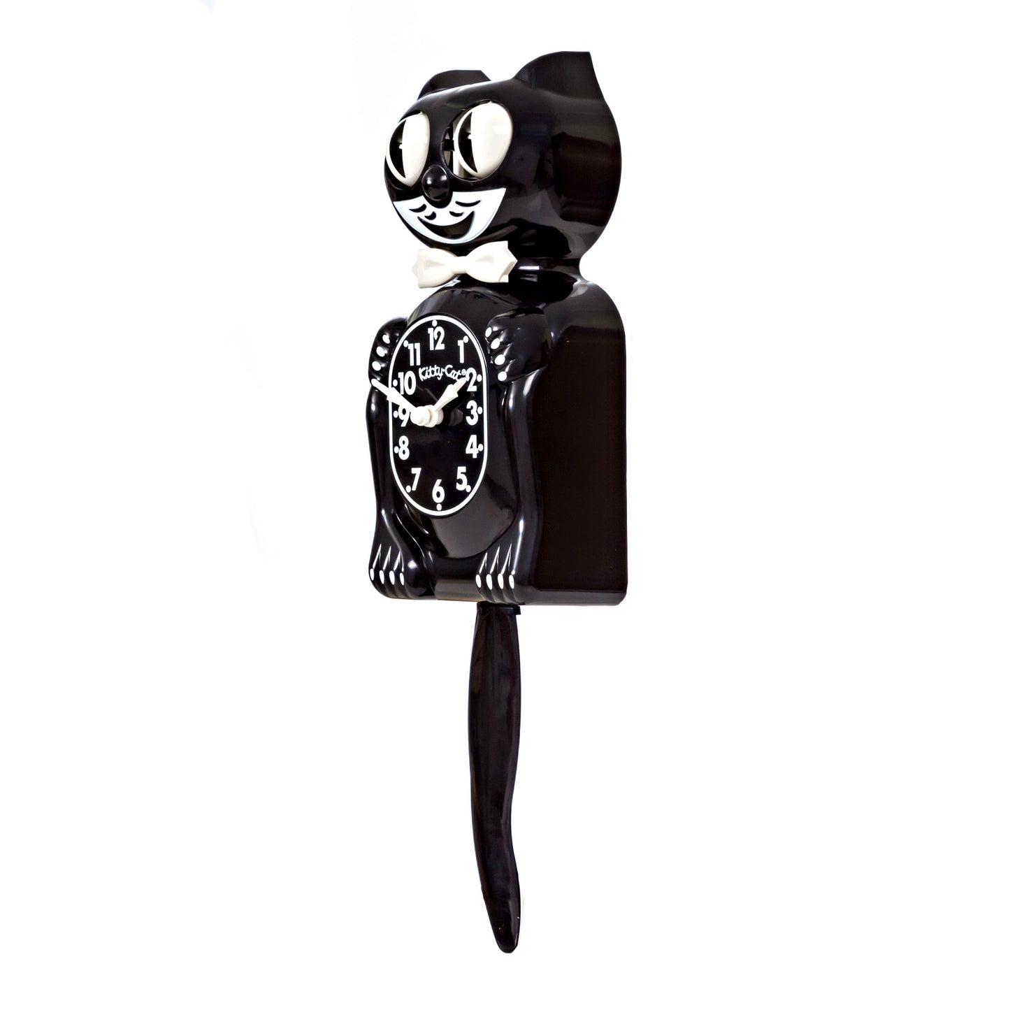 Classic Black Kitty-Cat Klock (12.75" high)