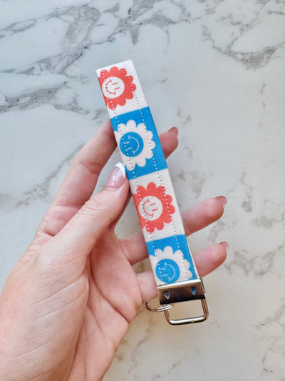 Red, White & Bloom Key Fob