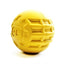 Industrial Dog Ball Rubber Chew Toy for Heavy Chewers | Yellow | USA Made | SodaPup