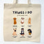 "Things I Do In My Spare Time" Dog Lover's Canvas Tote Bag