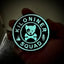 DOG & CROSSBONES Glow In The Dark Morale Patch