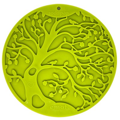 Tree of Life eMat - Enrichment Lick Mat For Dogs and Cats - With Suction Cups | Tree Design | USA Made