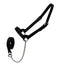 Derby Originals Premium Fancy Stitch Flat Leather Cattle Show Halter – Adjustable Fit with 48" Lead and 14" Chain, Small/Medium/Large – 1-Year Warranty
